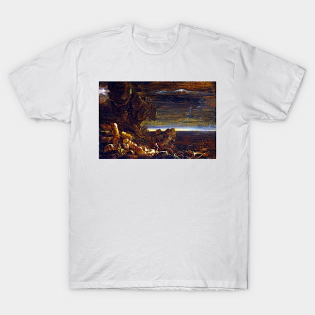 Thomas Cole The Pilgrim of the World at the End of His Journey (study for the series, The Cross and the World) T-Shirt by pdpress